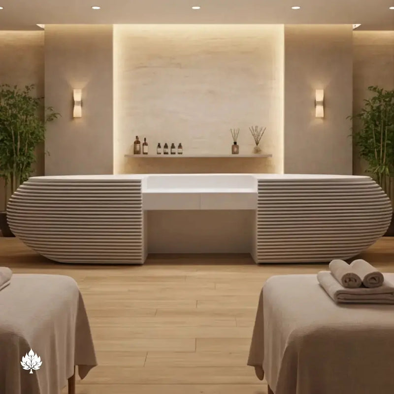 Avéra · Front Reception Desk by Arc Grove