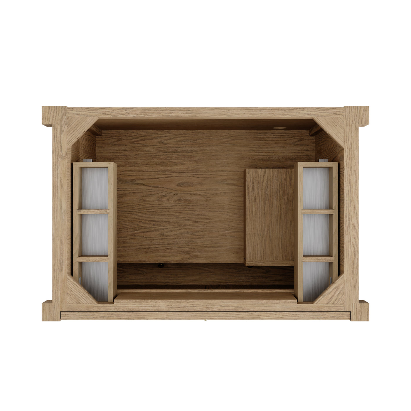 James Martin Kinnsden 36" Single Bathroom Vanity, Weathered Oak, view 15