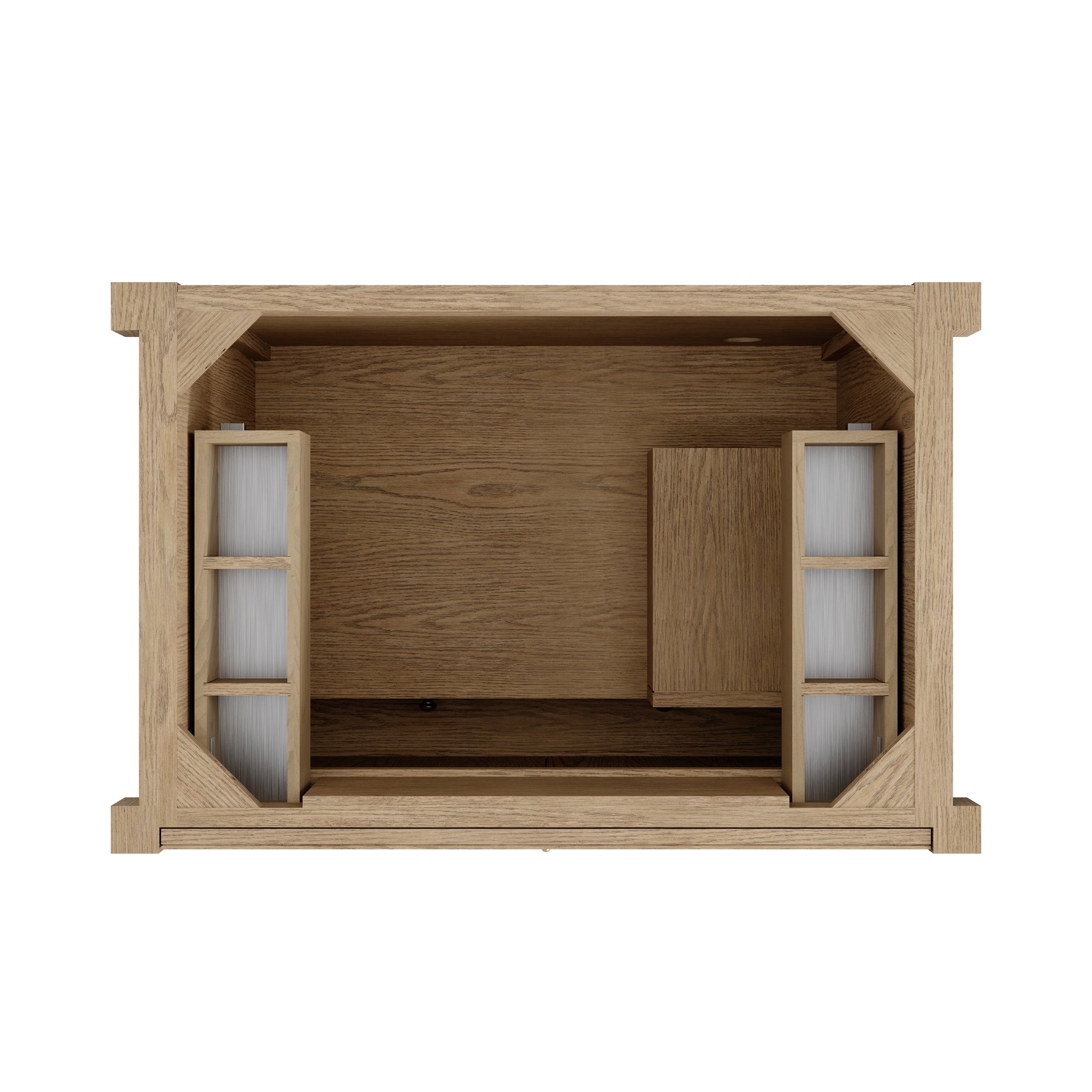 James Martin Kinnsden 36" Single Bathroom Vanity, Weathered Oak, view 15