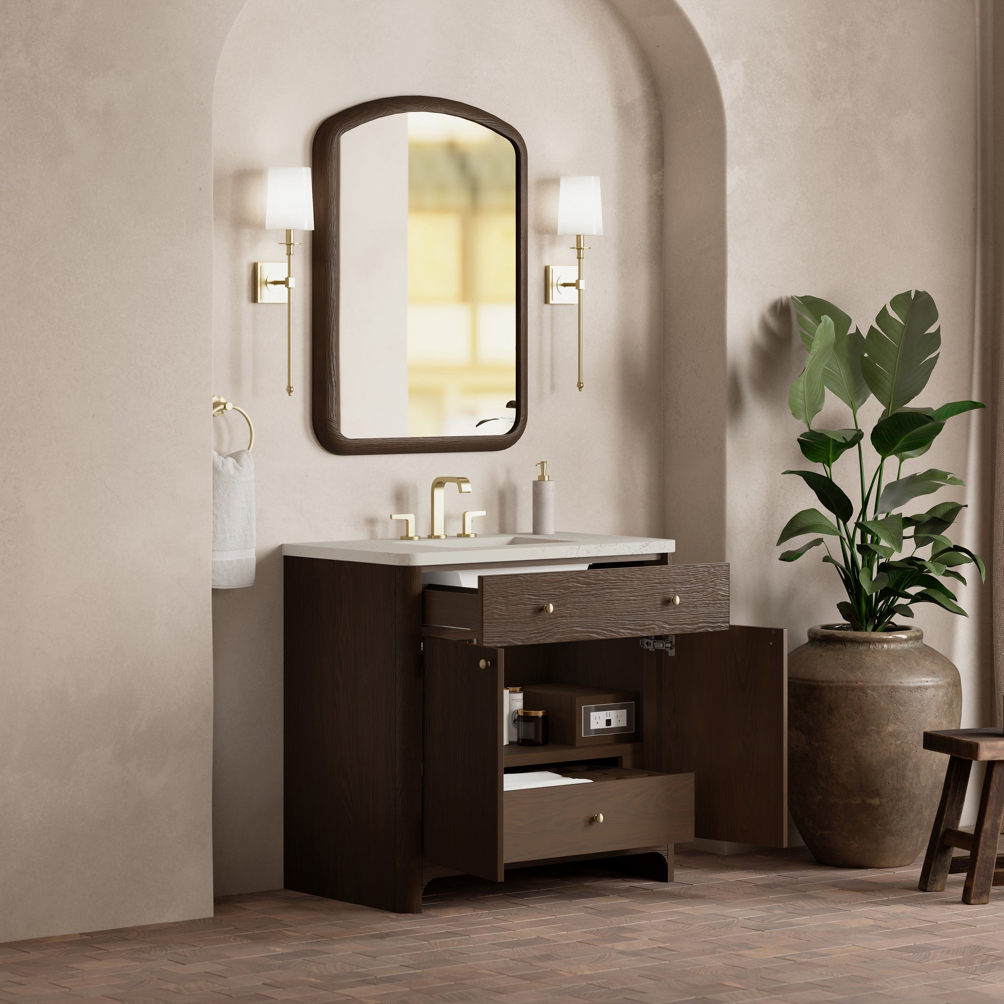 James Martin Gracyn 36" Single Bathroom Vanity, Sable, view 30