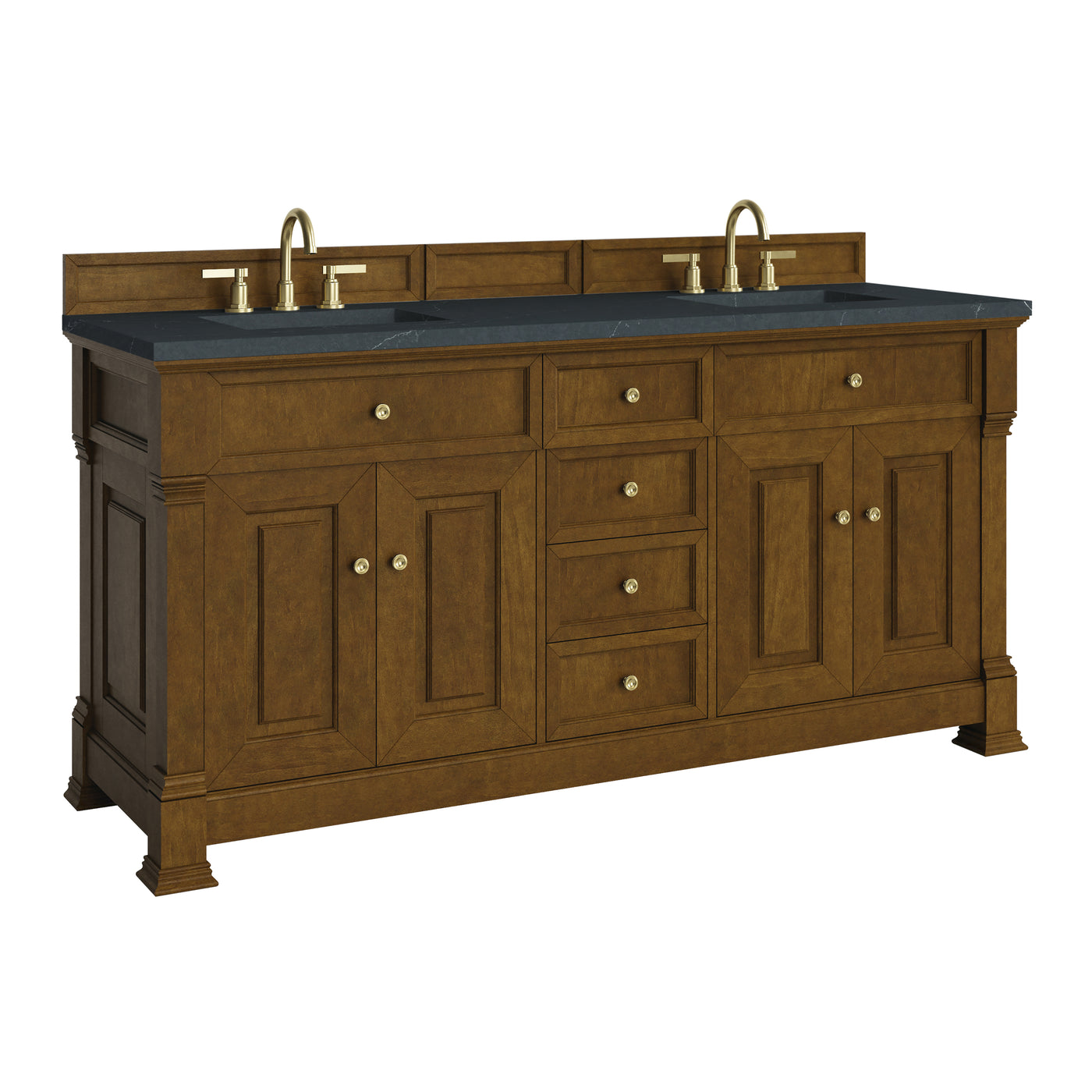 James Martin Brookfield 72" Double Bathroom Vanity, Honey Oak, view 33