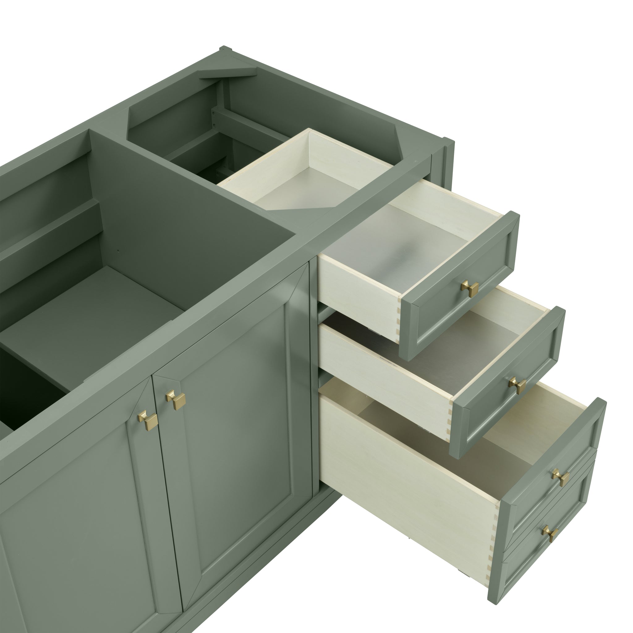 James Martin Chicago 60" Single Bathroom Vanity, Smokey Celadon, view 28