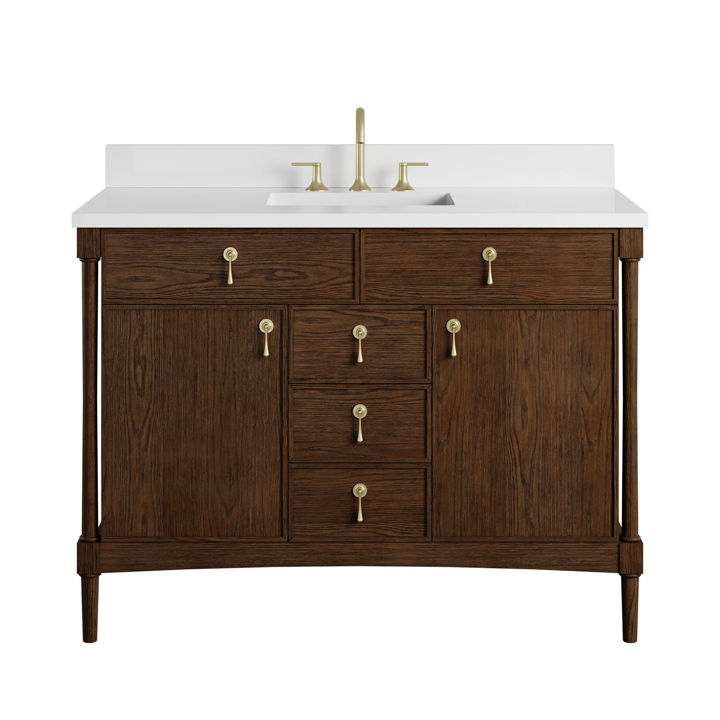 James Martin Kinnsden 48" Single Bathroom Vanity, Sable Oak, view 36