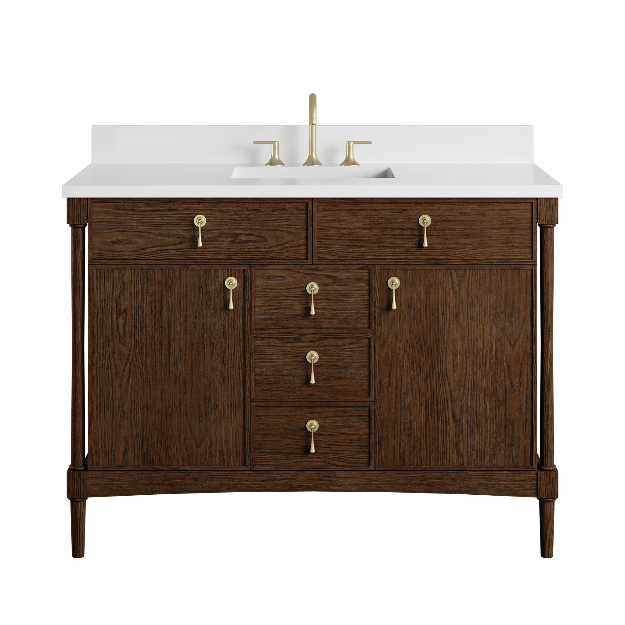 James Martin Kinnsden 48" Single Bathroom Vanity, Sable Oak, view 36