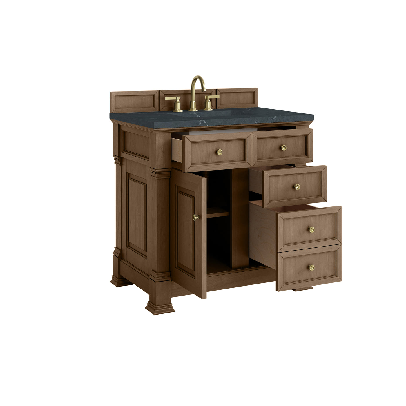 James Martin Brookfield 36" Single Bathroom Vanity, Pecan, view 34