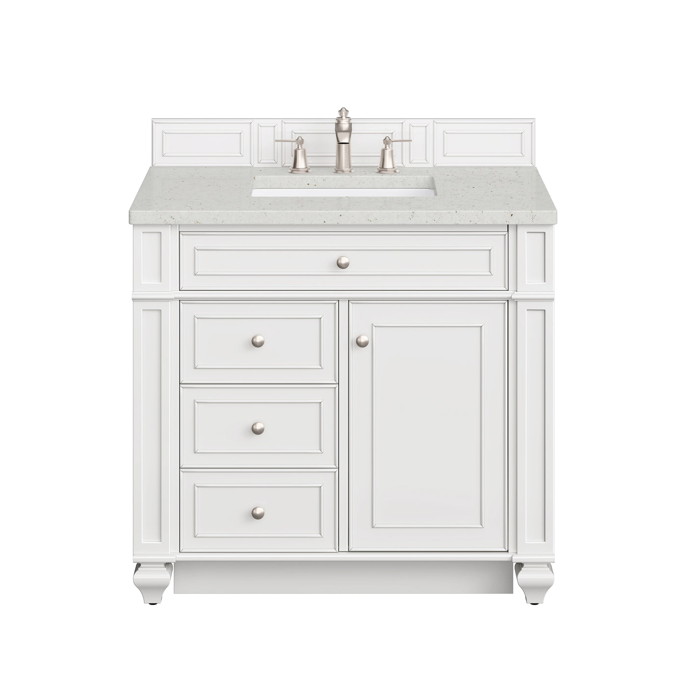 James Martin Bristol 36" Single Bathroom Vanity, Bright White, view 16