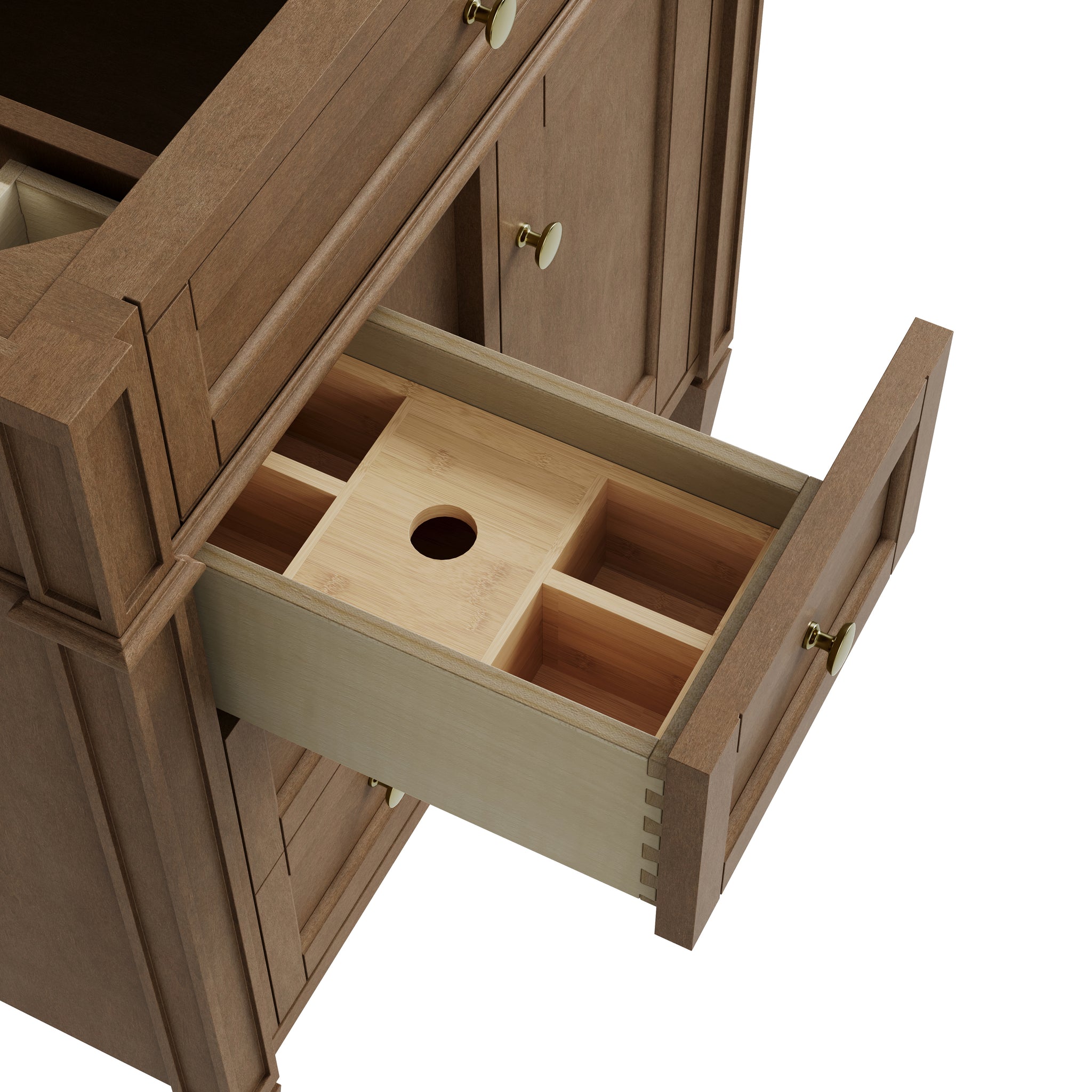 James Martin Brittany 30" Single Bathroom Vanity, Pecan, view 21