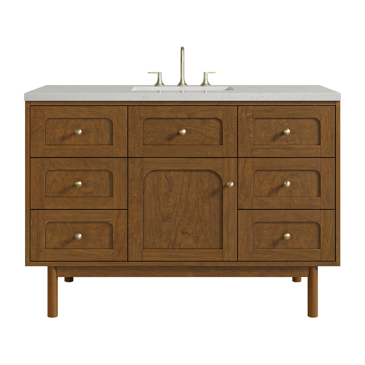 James Martin Laurent 48" Dual Mount Single Bathroom Vanity, Honey Oak, view 33