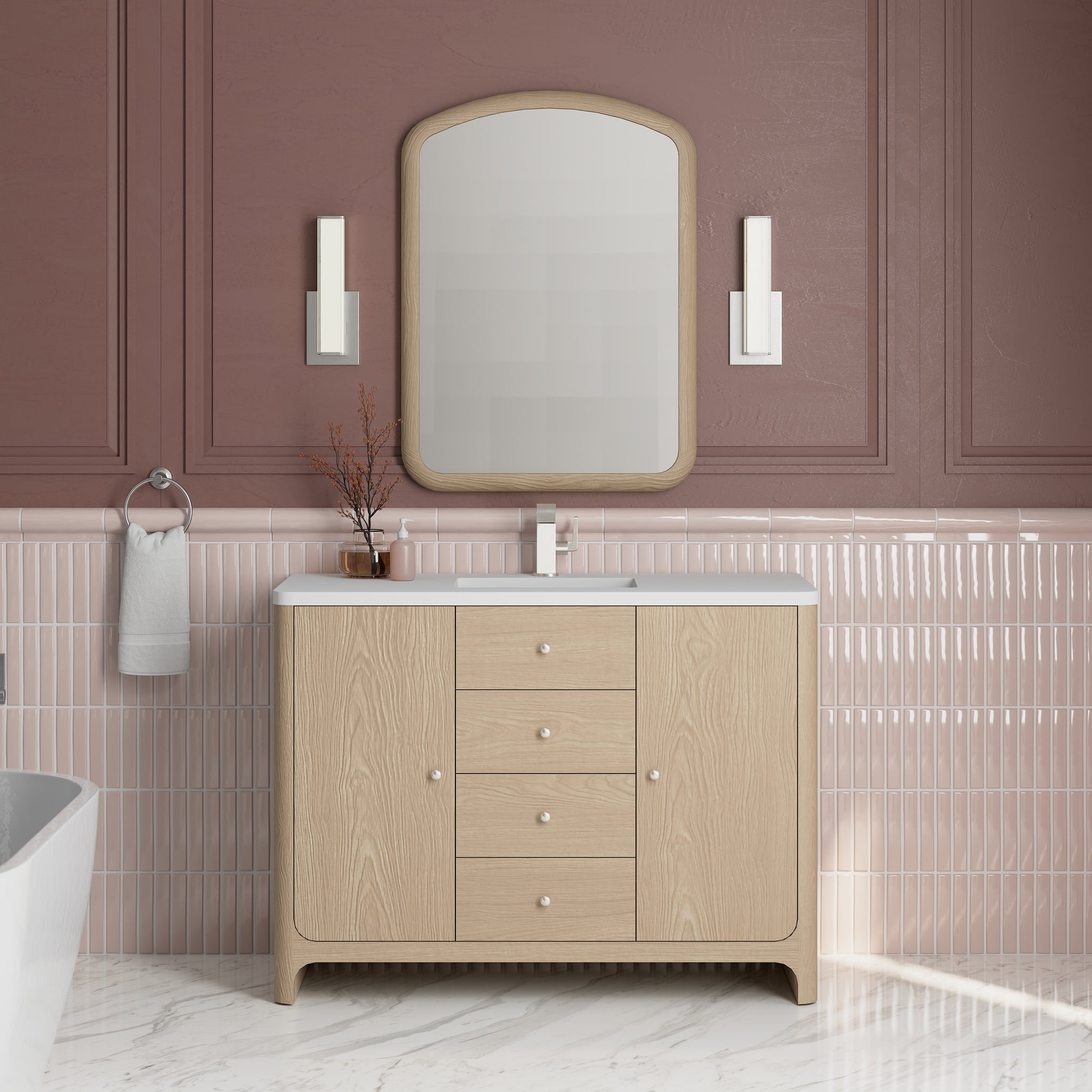 James Martin Gracyn 48" Single Bathroom Vanity, Coastal Driftwood, view 20
