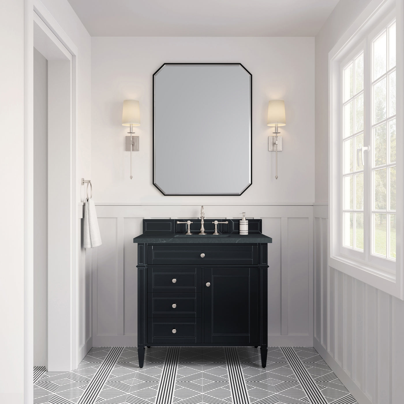 James Martin Brittany 36" Single Bathroom Vanity, Black Onyx, view 26