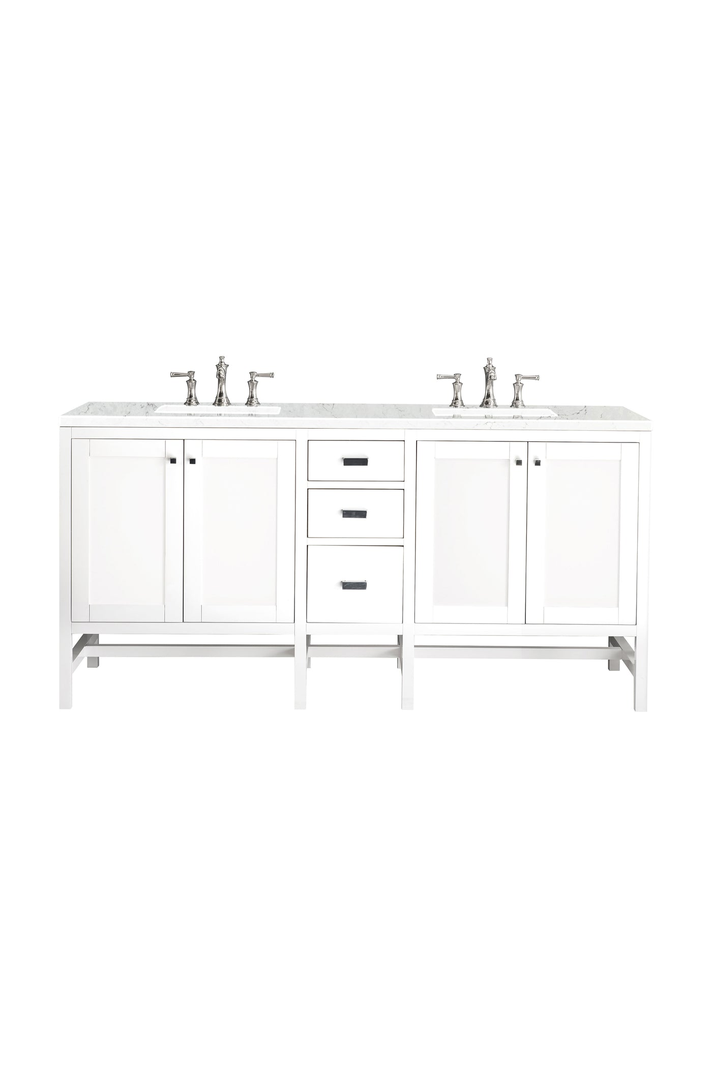 James Martin Addison 72" Double Bathroom Vanity, Glossy White, view 26