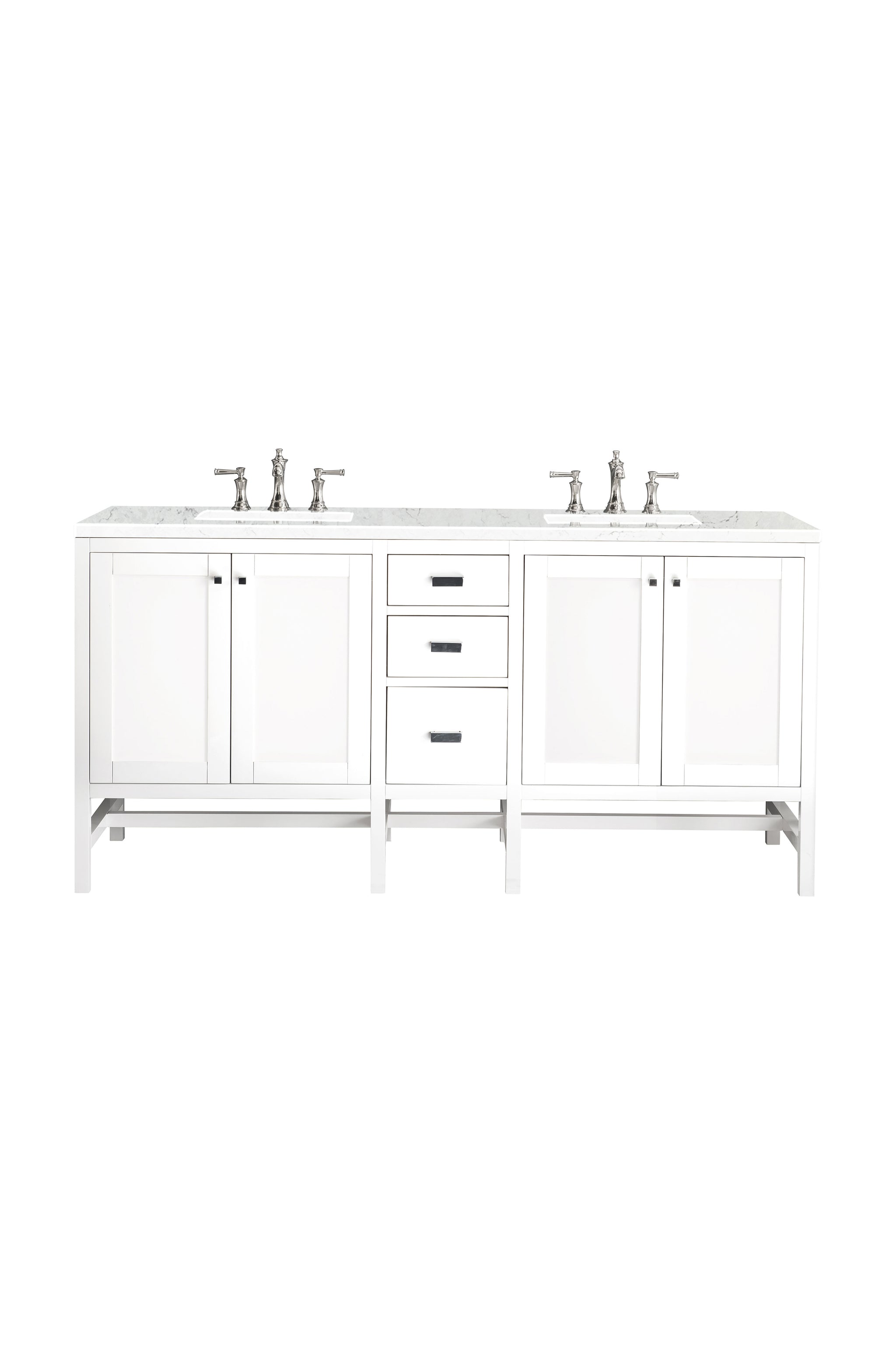 James Martin Addison 72" Double Bathroom Vanity, Glossy White, view 26