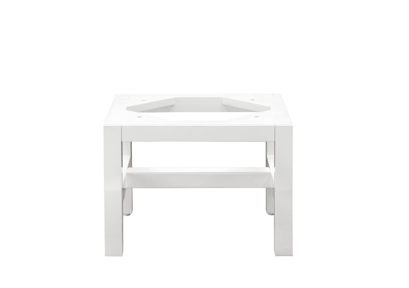 James Martin Addison 12" Hutch, Glossy White, cabinet without a countertop