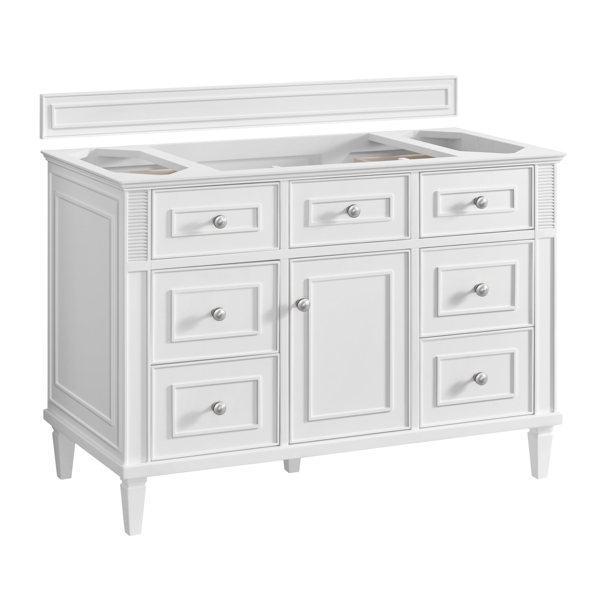 James Martin Lorelai 48" Single Bathroom Vanity, Bright White, view 24