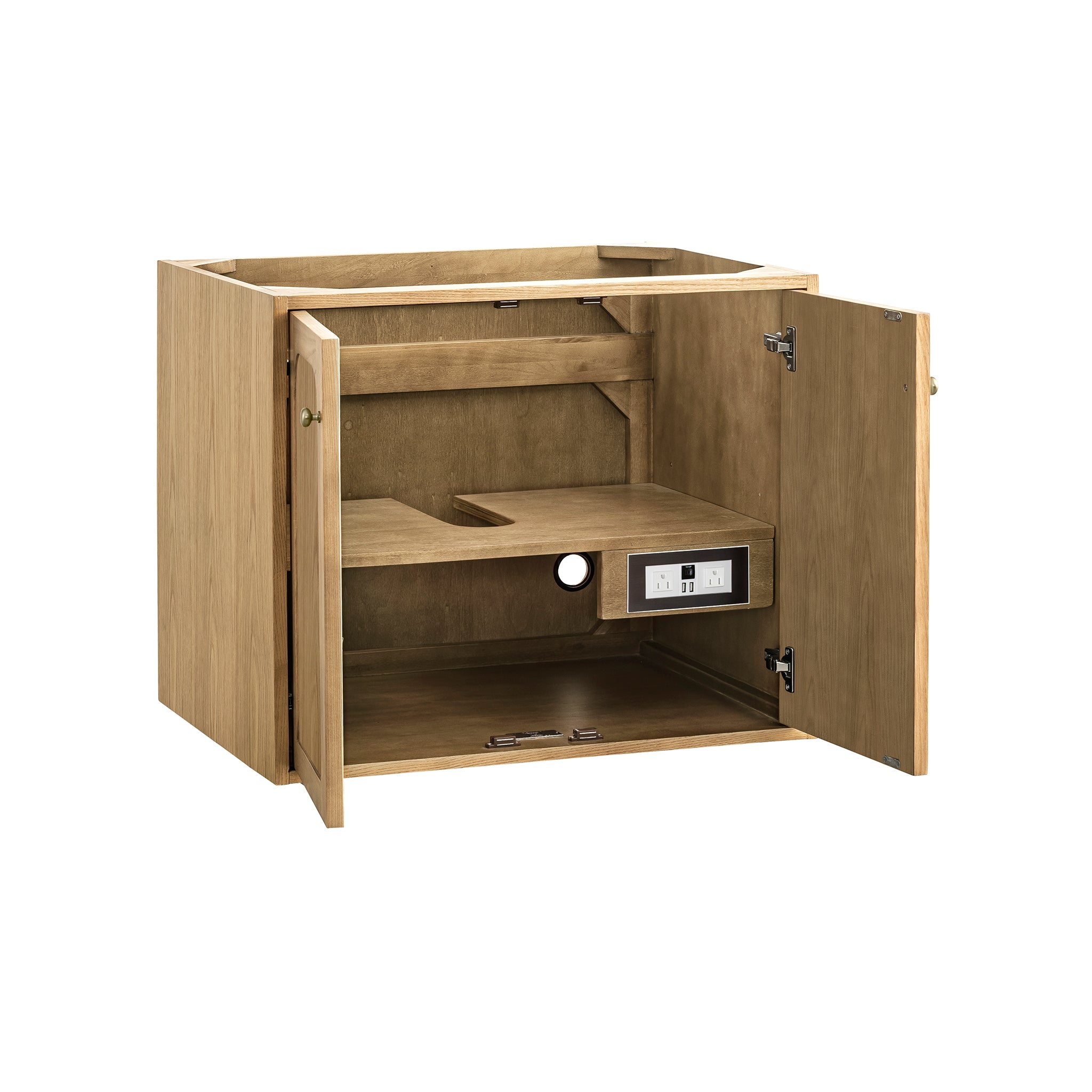 James Martin Laurent 30" Dual Mount Single Bathroom Vanity, Light Natural Oak, view 18