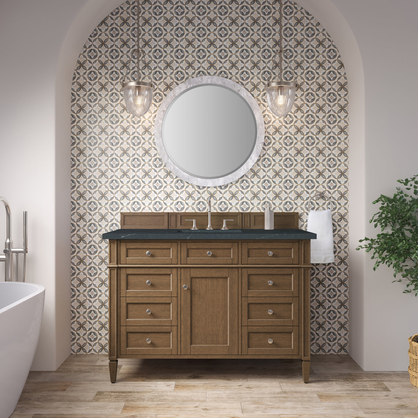 James Martin Brittany 48" Single Bathroom Vanity, Saddle Brown, view 27