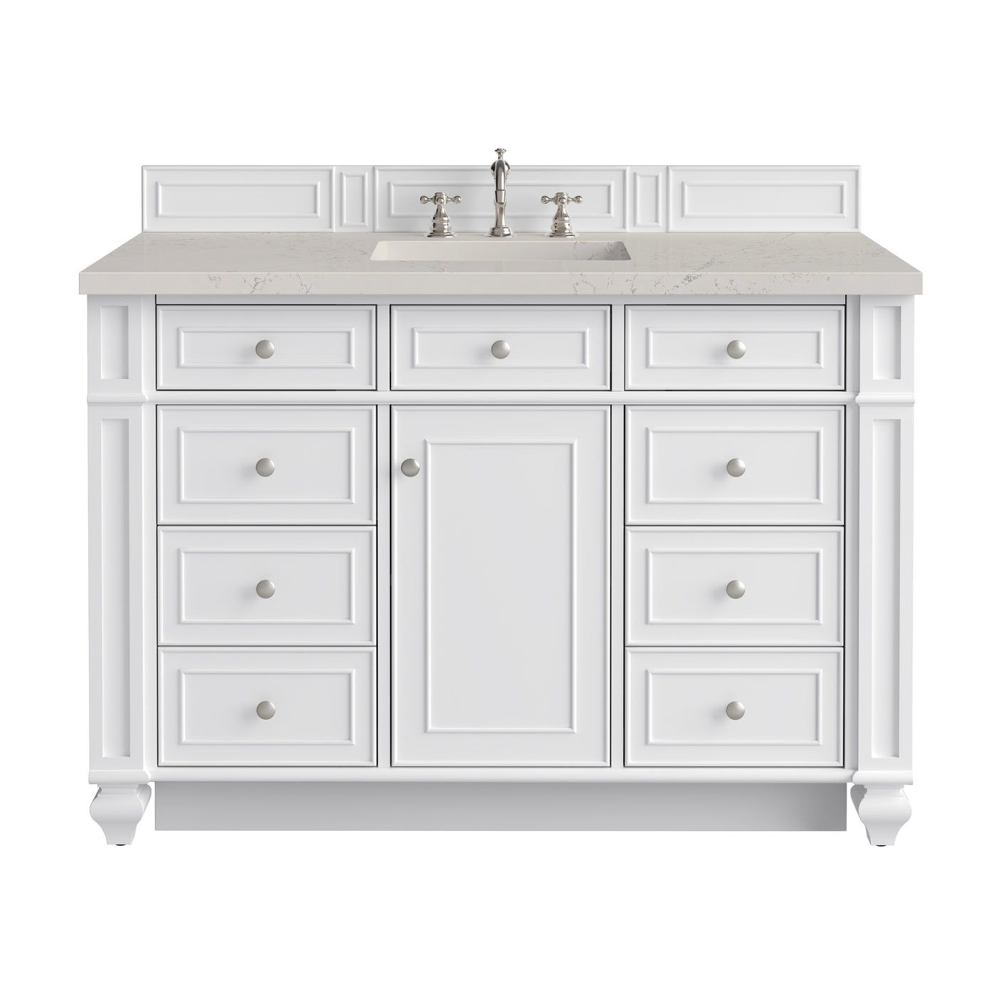 James Martin Bristol 48" Single Bathroom Vanity, Bright White, view 40