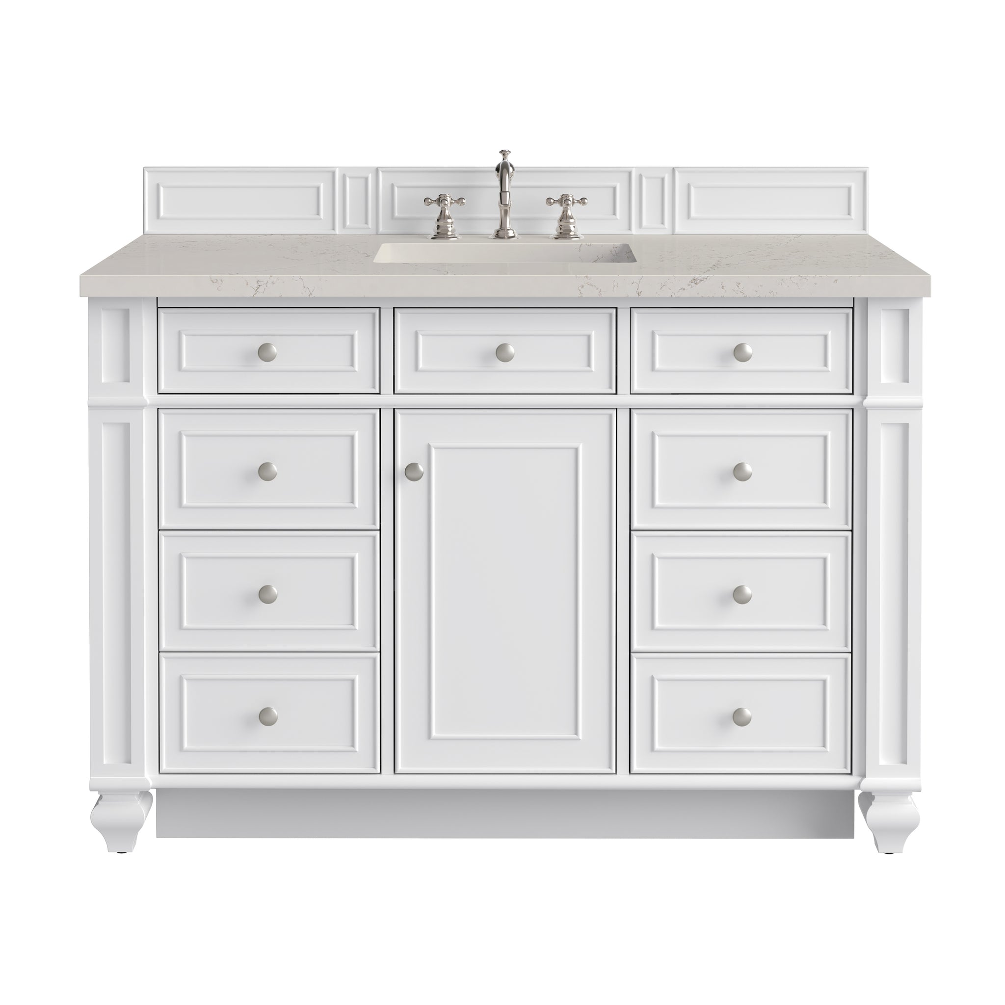 James Martin Bristol 48" Single Bathroom Vanity, Bright White, view 40