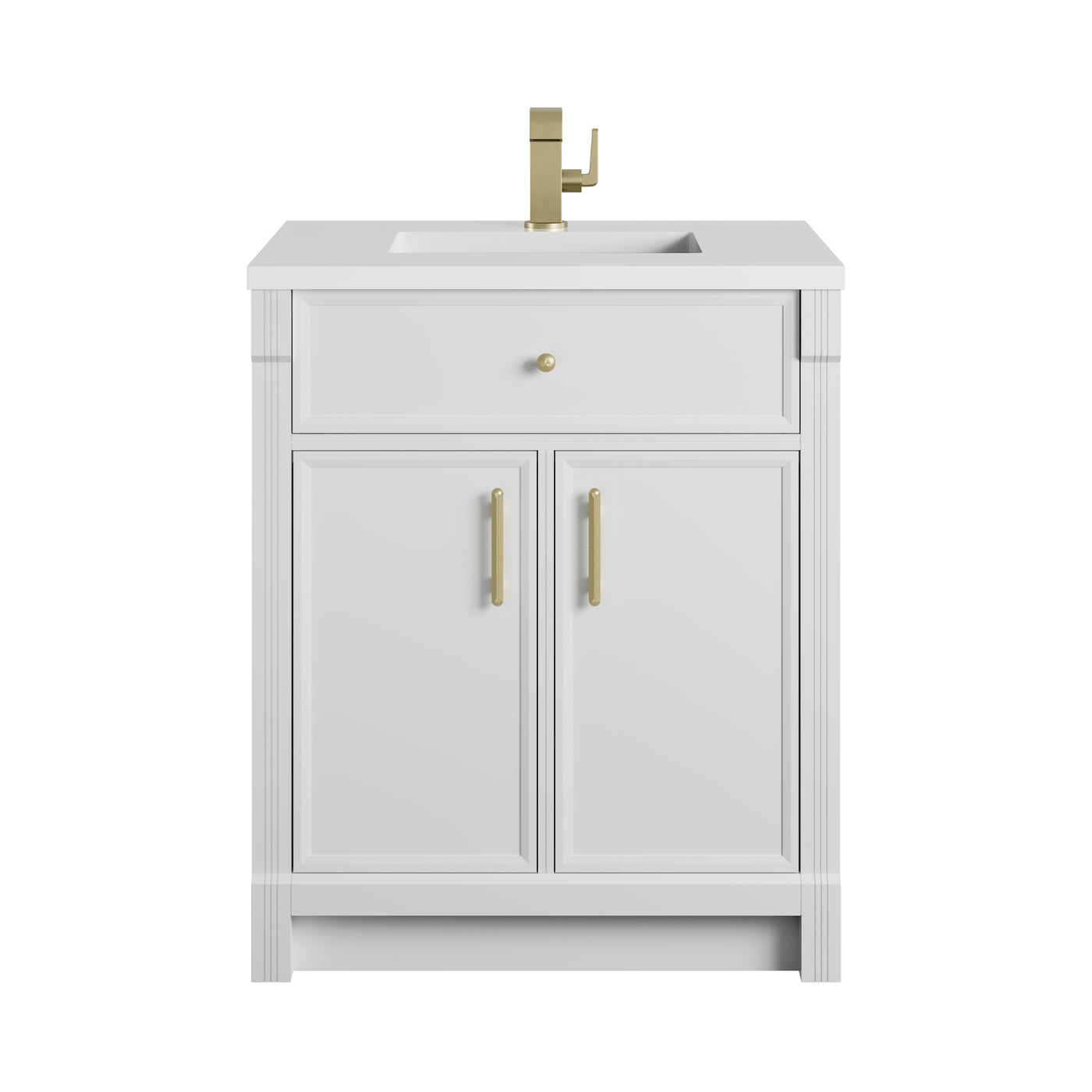 James Martin Bellshire 30" Single Bathroom Vanity, Bright White, view 39