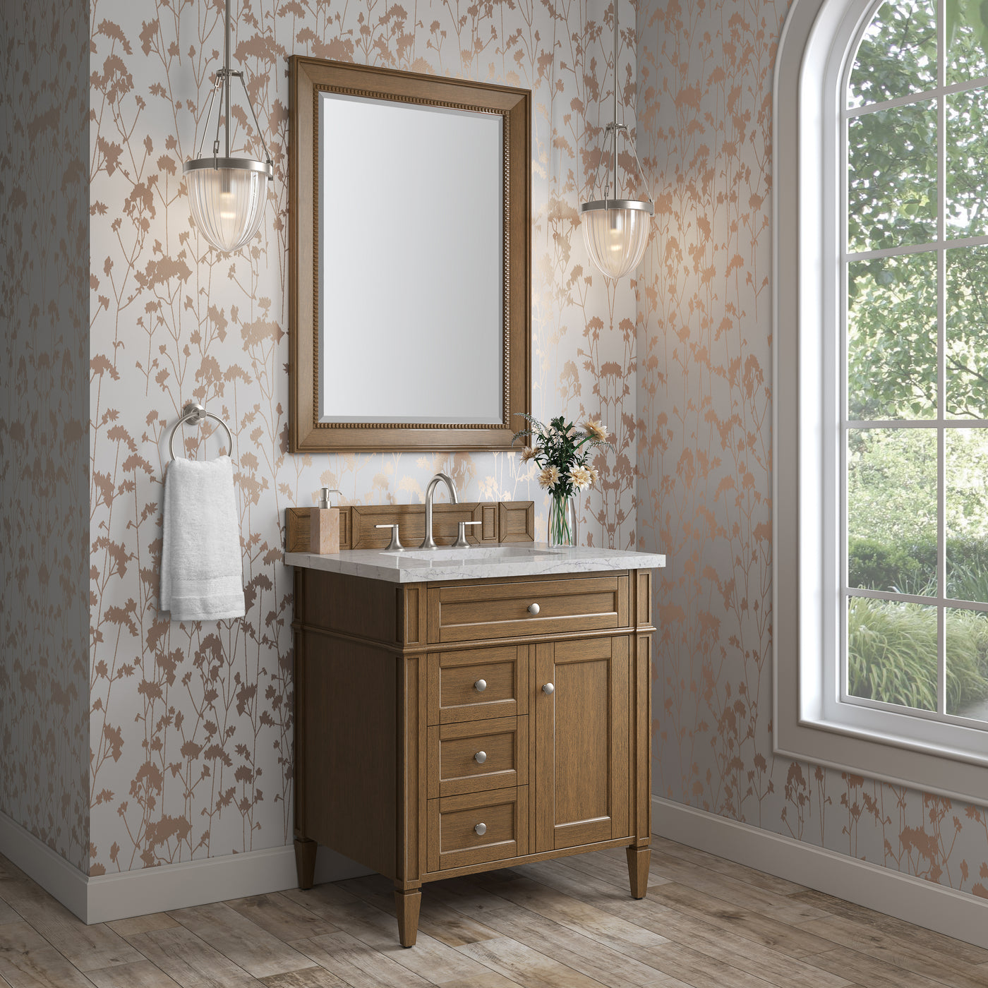 James Martin Brittany 30" Single Bathroom Vanity, Saddle Brown, view 27