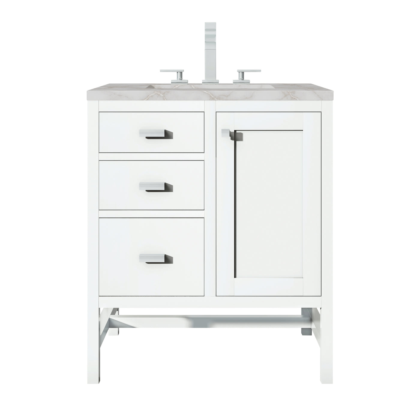 James Martin Addison 30" Single Bathroom Vanity, Glossy White, view 38