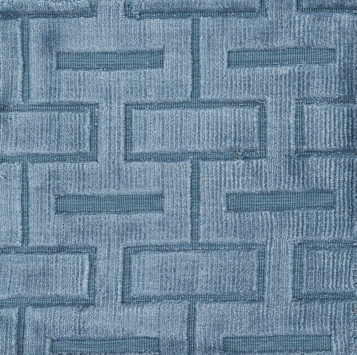 Quealy Blue Patterned 3x5 Small Viscose Rug - Clearance, photo 5 of 5