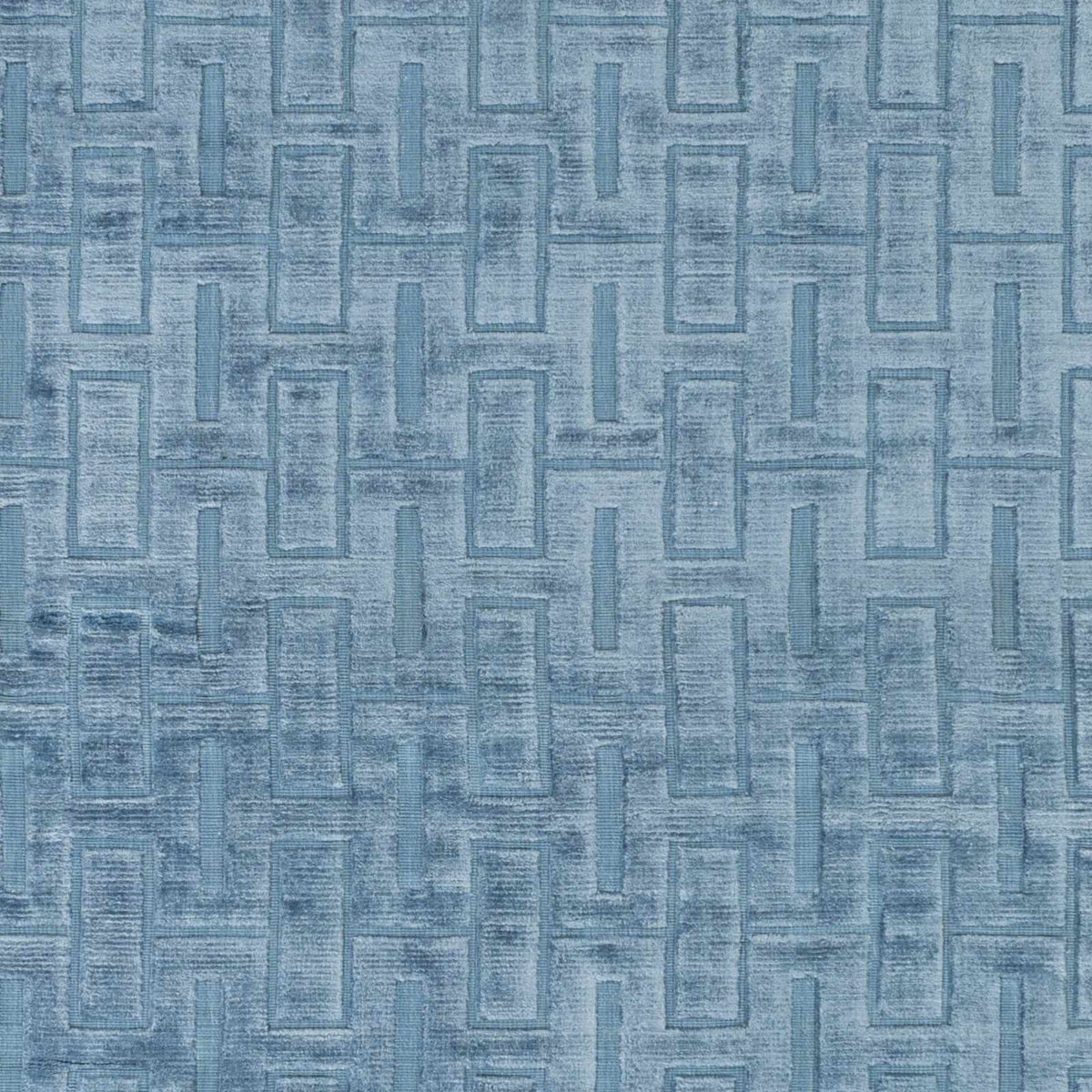 Quealy Blue Patterned 3x5 Small Viscose Rug - Clearance, sample swatch