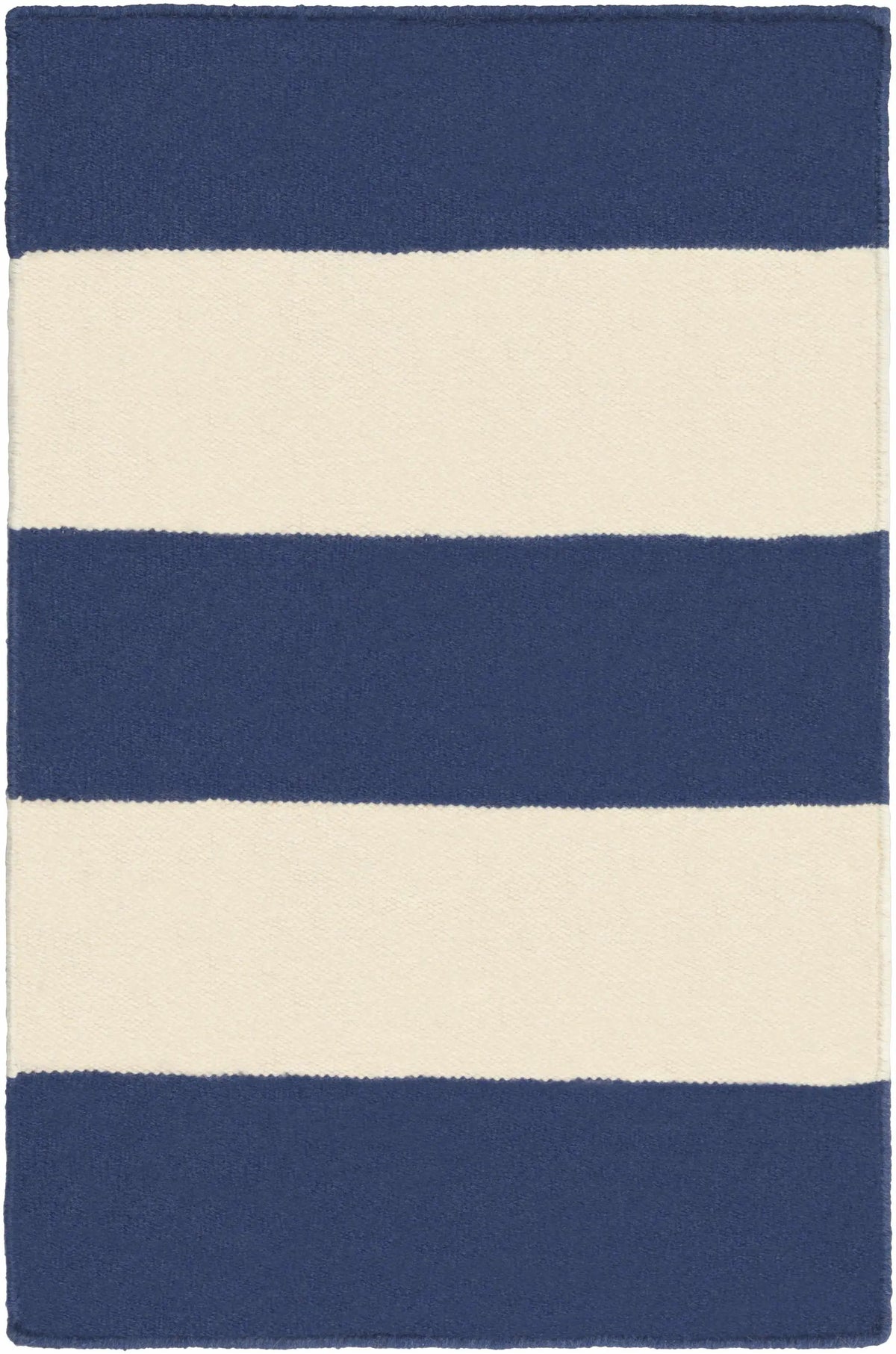 Ingersoll 8x11 Blue&White Striped Wool Rug - Clearance, photo 7 of 7