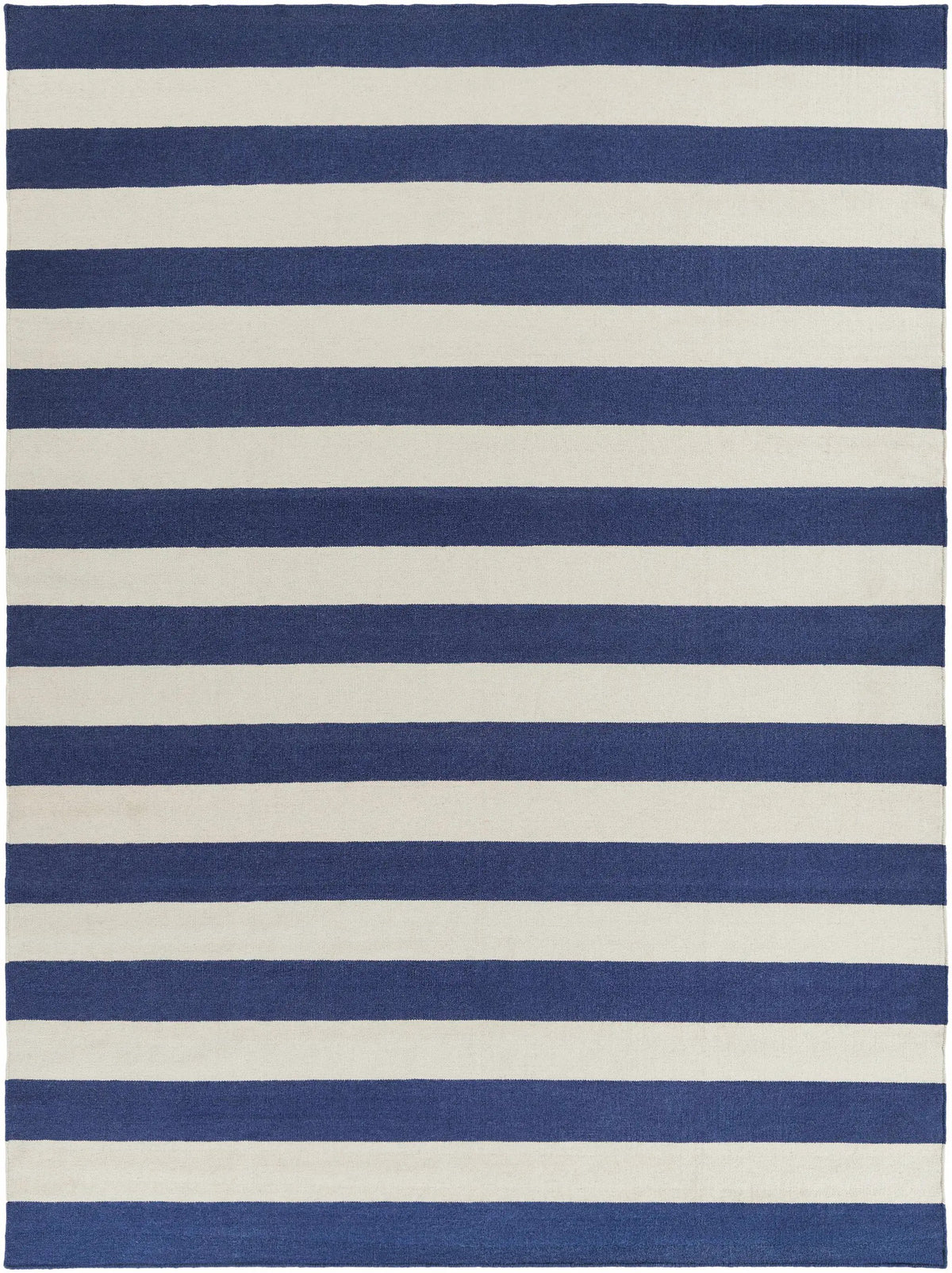 Ingersoll 8x11 Blue&White Striped Wool Rug - Clearance, photo 6 of 7