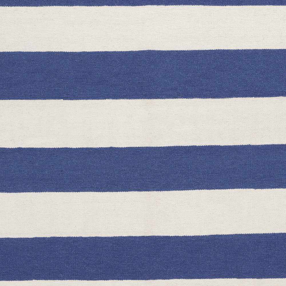 Ingersoll 8x11 Blue&White Striped Wool Rug - Clearance, sample swatch