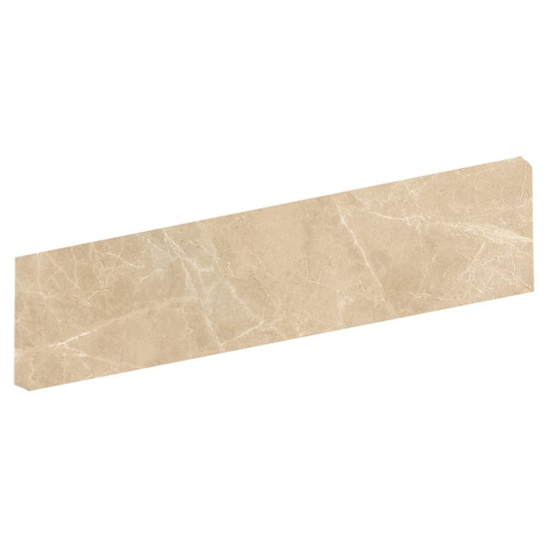 Quest Matte Bullnose Marble Look Porcelain Moldings 4x24