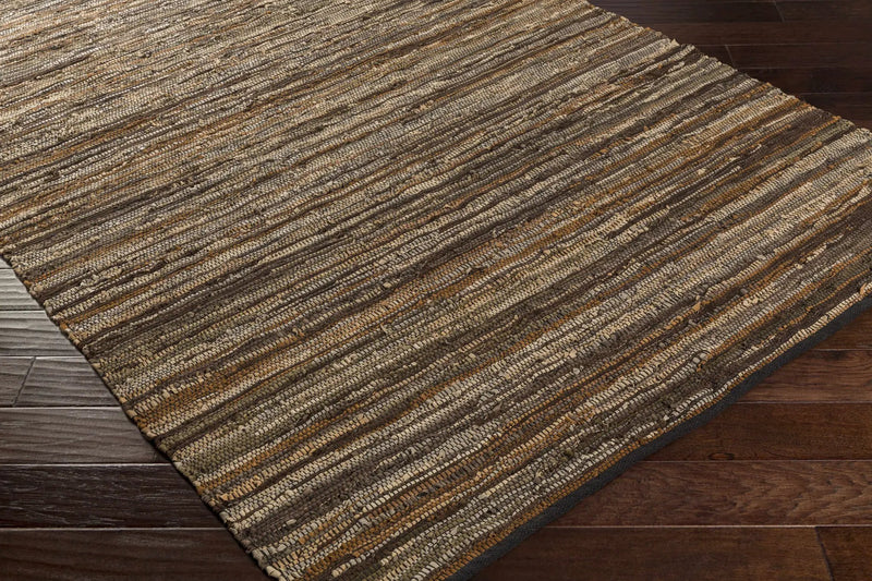 Hand Woven Leather Rag Rug - Clearance by Boutique Rugs