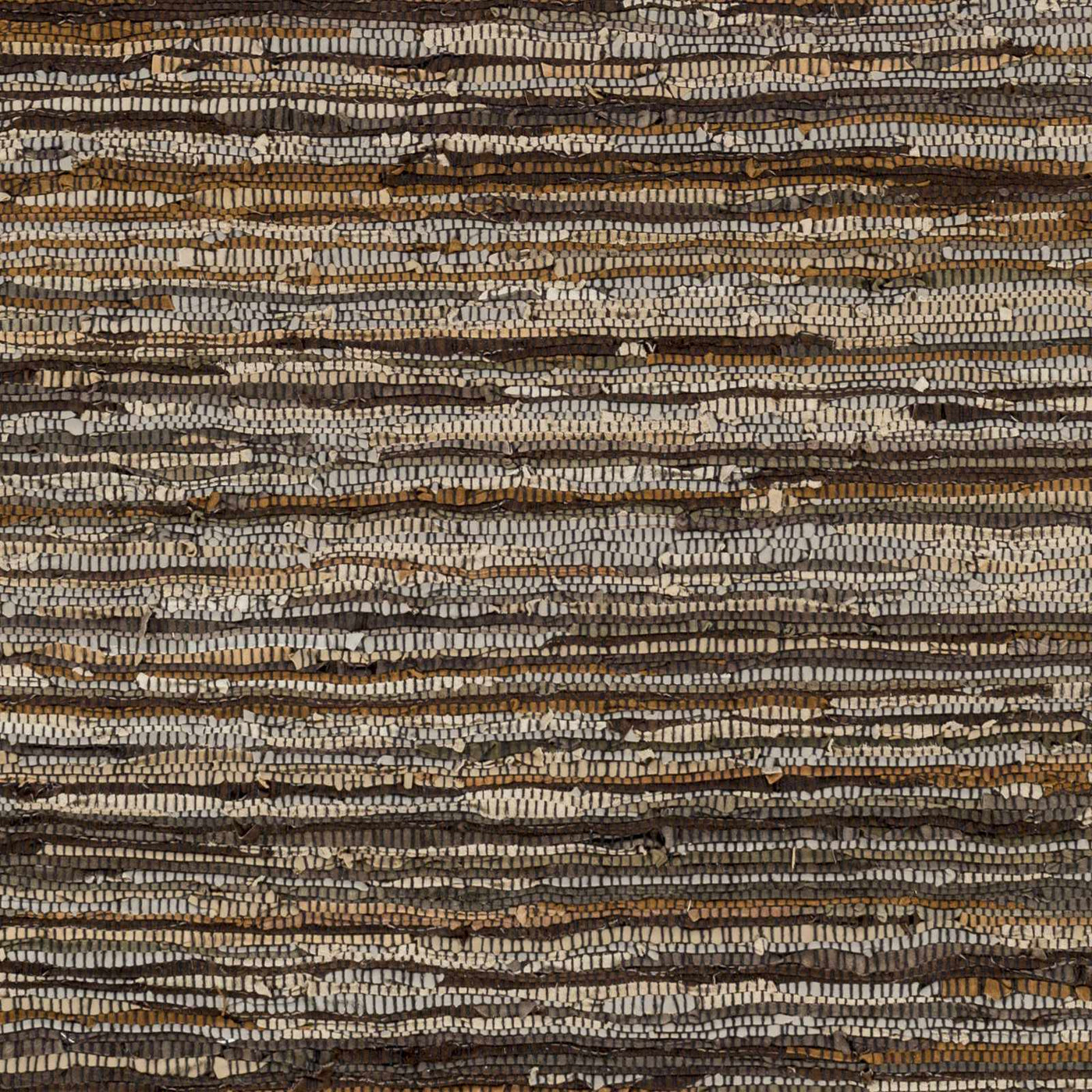 Hand Woven Leather Rag Rug - Clearance by Boutique Rugs