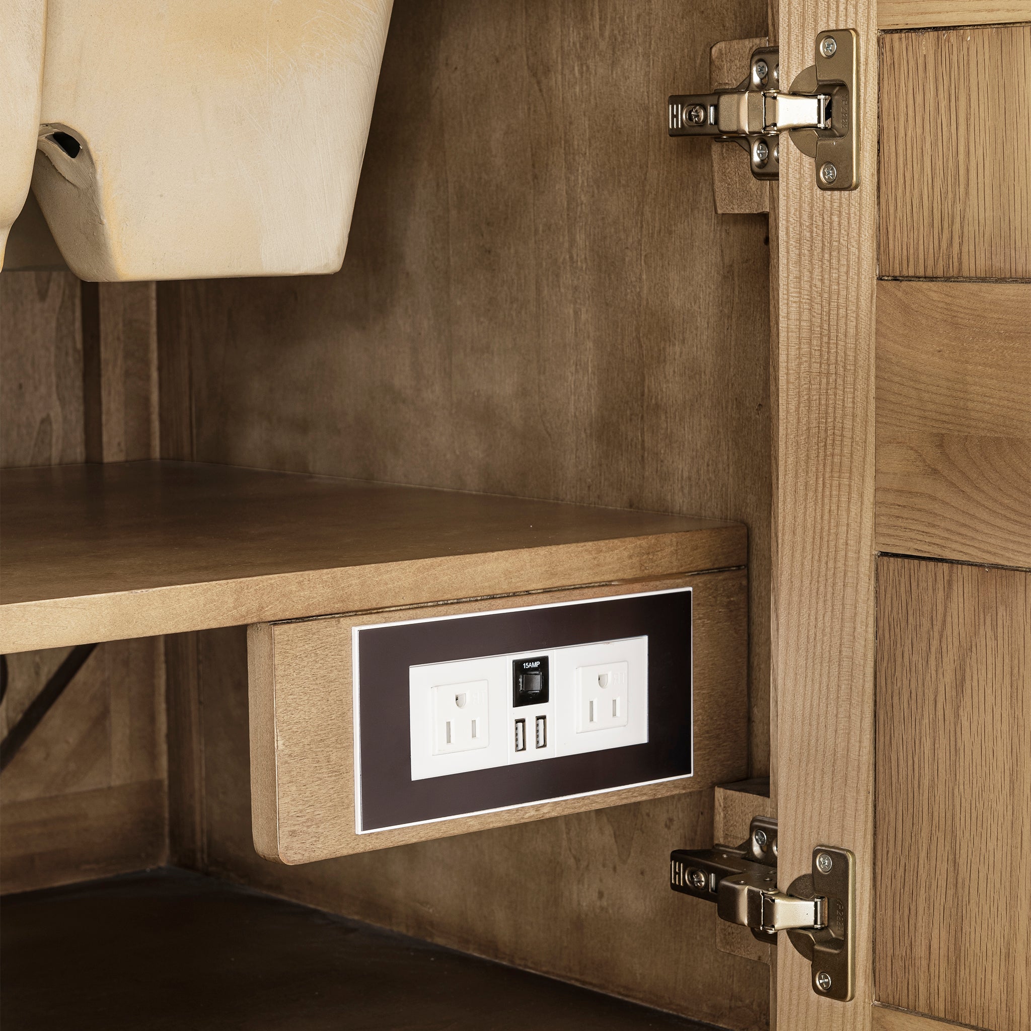 James Martin Breckenridge 30" Single Bathroom Vanity, Light Natural Oak, view 18