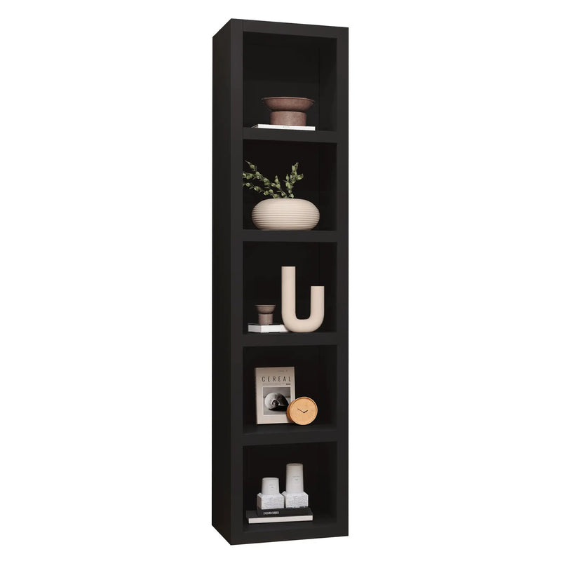 Black 85-in Tall Wooden Bookcase Shelf by Sharicks