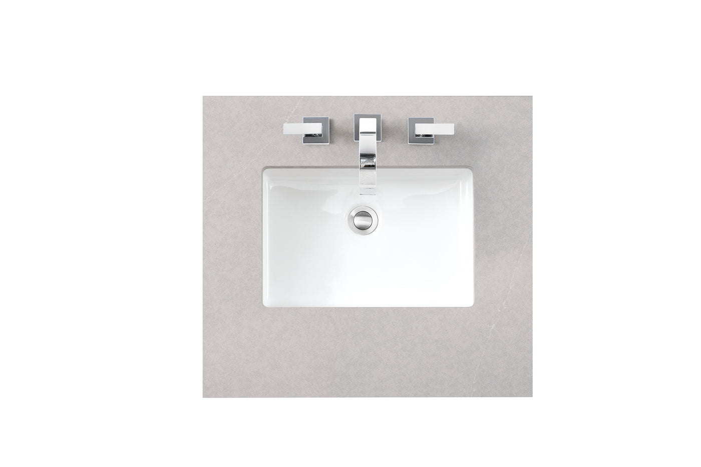 James Martin 26" Single Vanity Top with Eternal Serena countertop