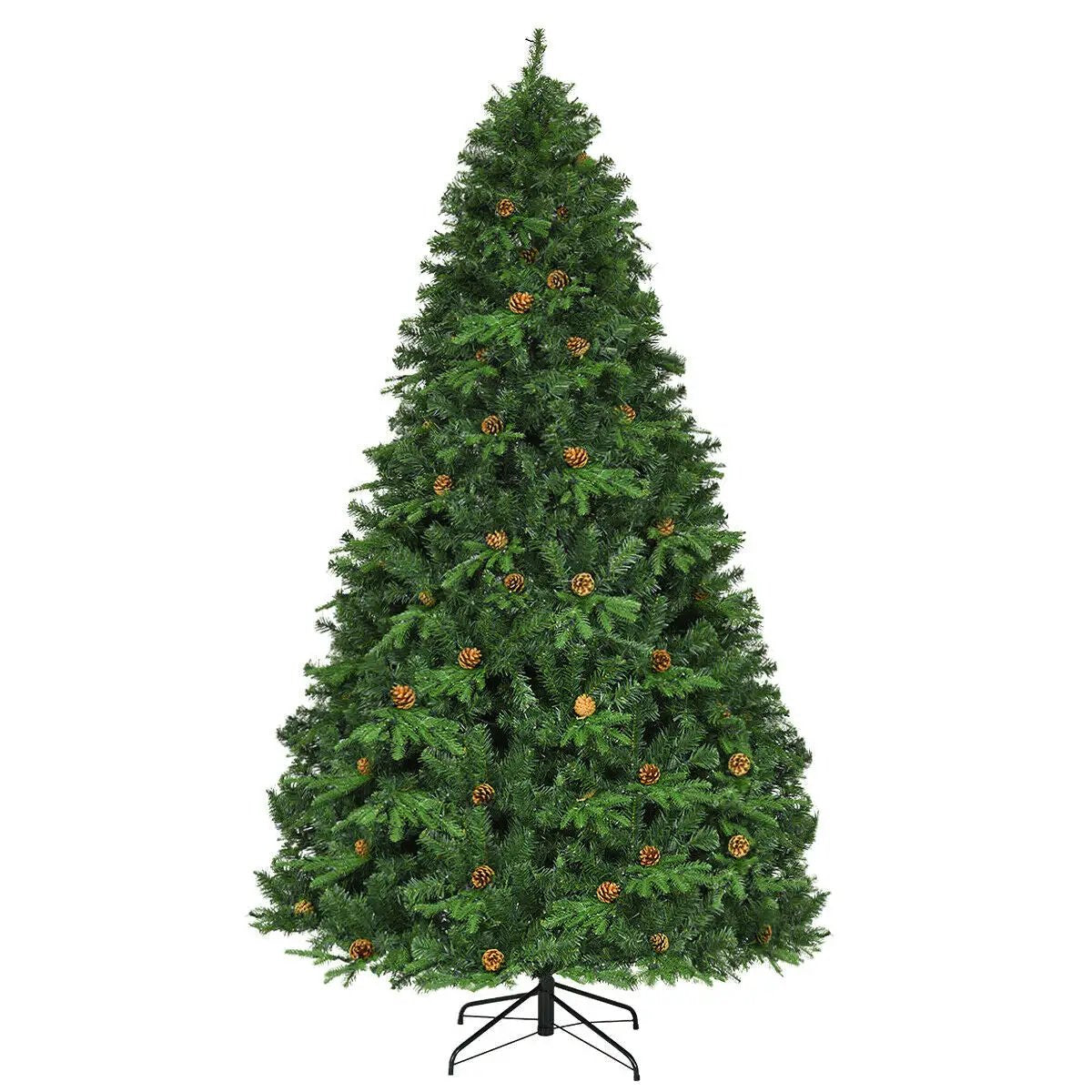 7.5 ft Artificial Christmas Tree with LED Lights and Pine Cones, photo 3 of 10