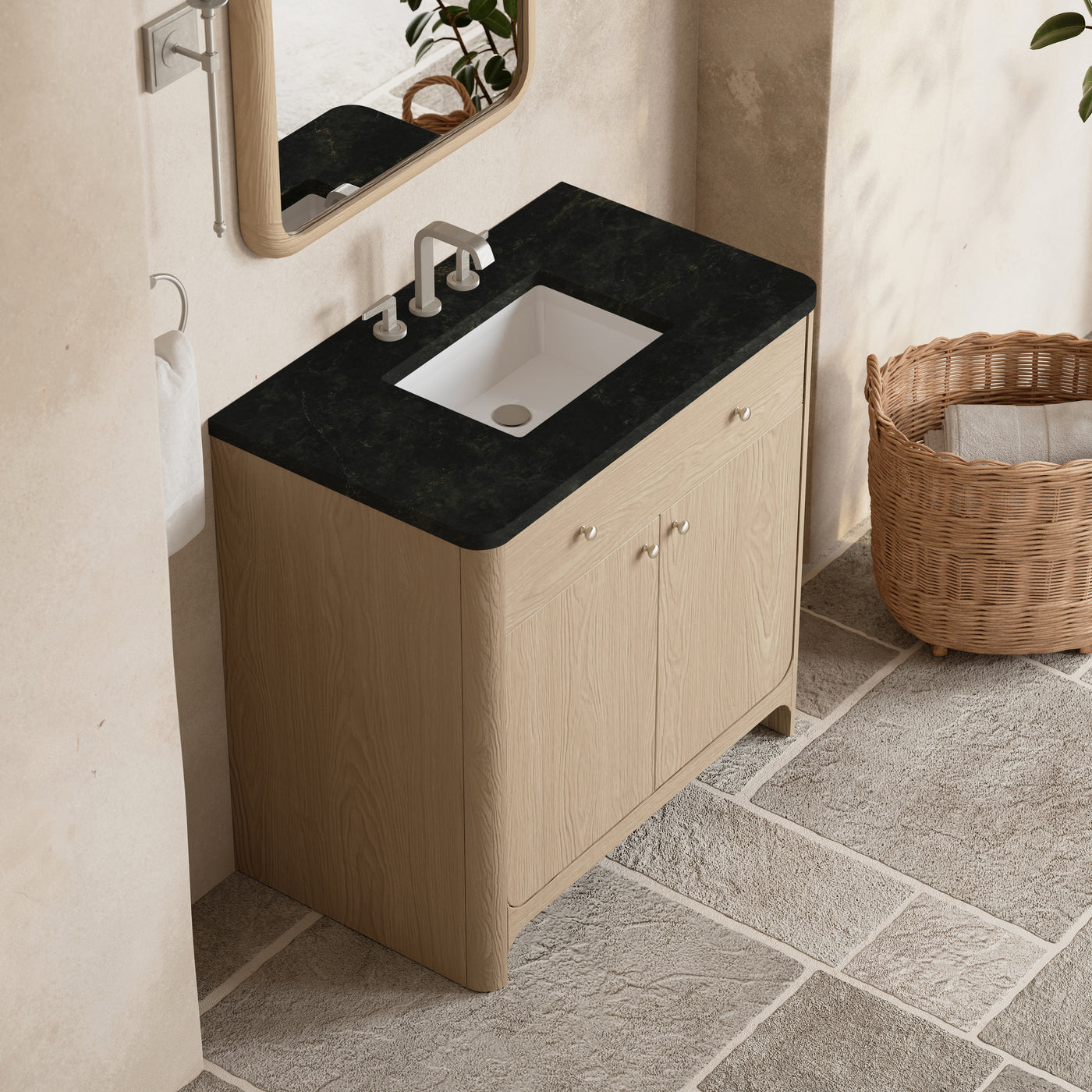 James Martin Gracyn 36" Single Bathroom Vanity, Coastal Driftwood, view 36