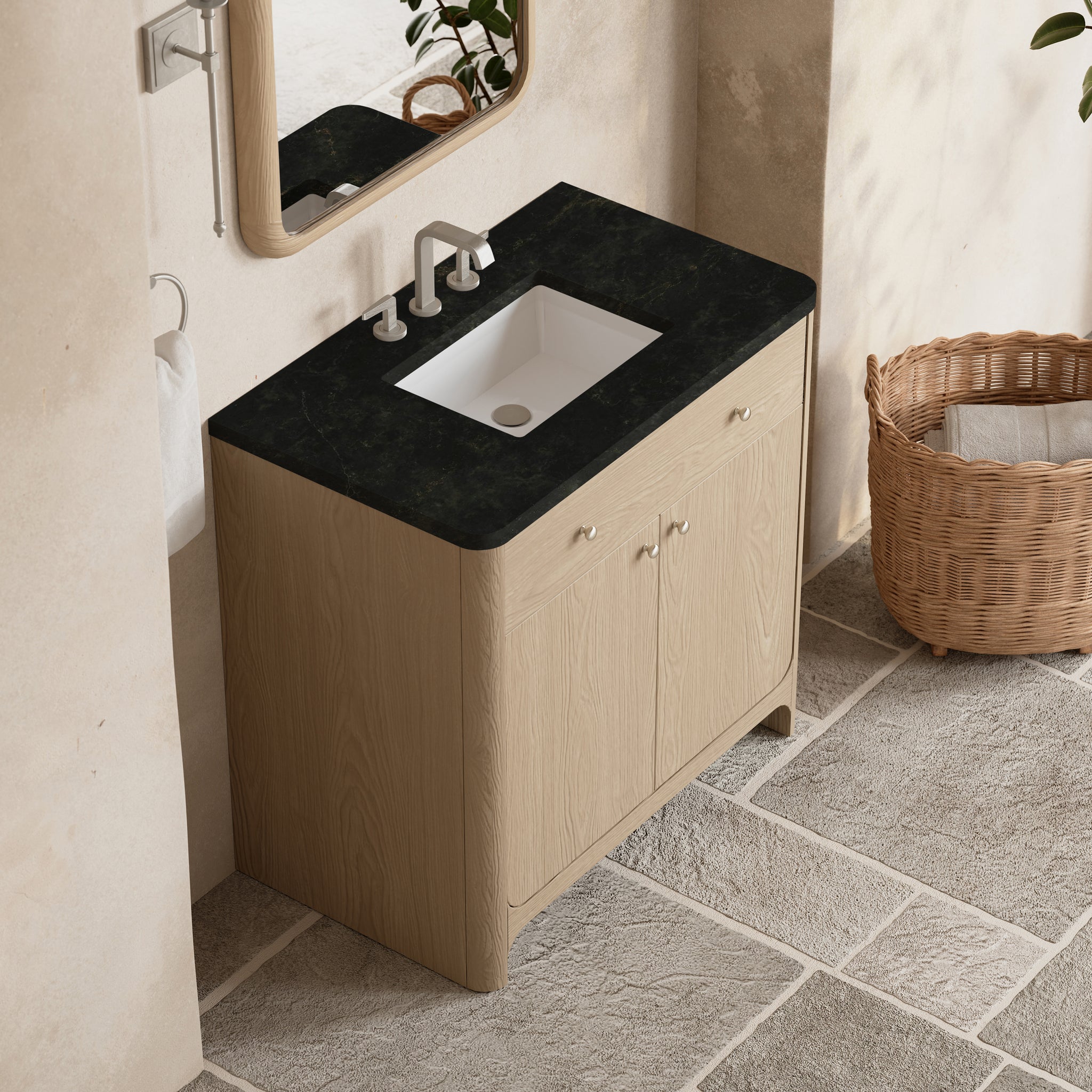 James Martin Gracyn 36" Single Bathroom Vanity, Coastal Driftwood, view 36