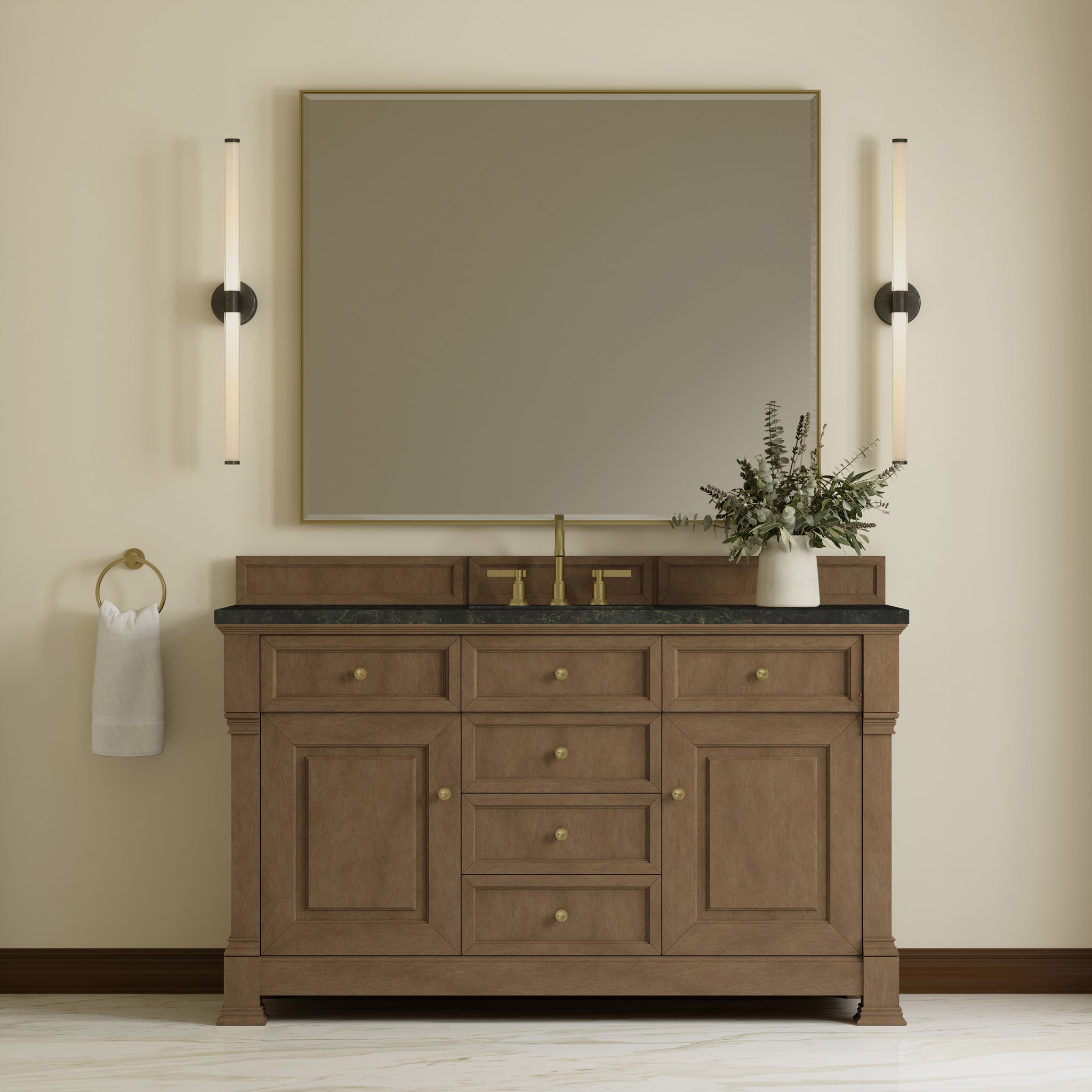James Martin Brookfield 60" Single Bathroom Vanity, Pecan, view 40