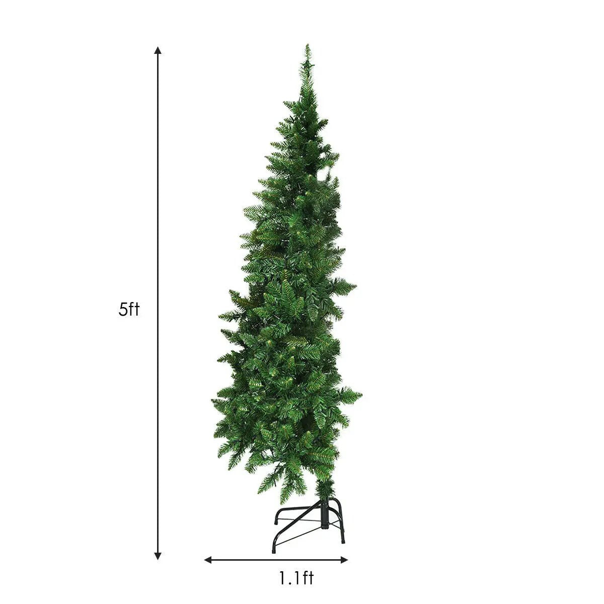 Pre-Lit Artificial Half National Christmas Tree with 8 Flash Modes, photo 8 of 16