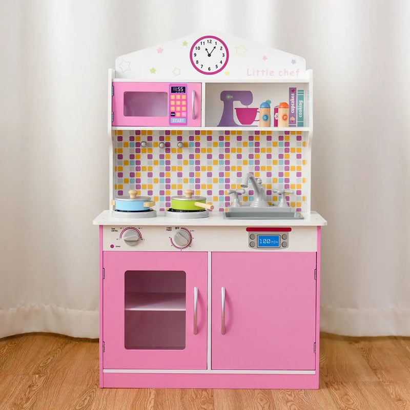 Kids Wooden Pretend Cooking Playset Cookware by DirectDeals