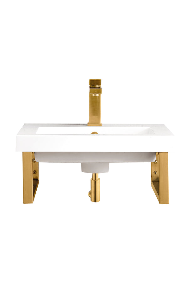 James Martin Boston 15.25" Floating Wall Bracket, Radiant Gold