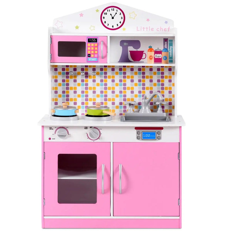 Kids Wooden Pretend Cooking Playset Cookware by DirectDeals