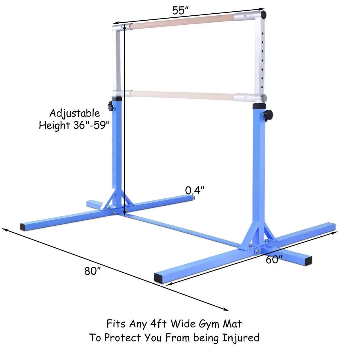 Adjustable Gymnastics Horizontal Bar for Kids, photo 4 of 10