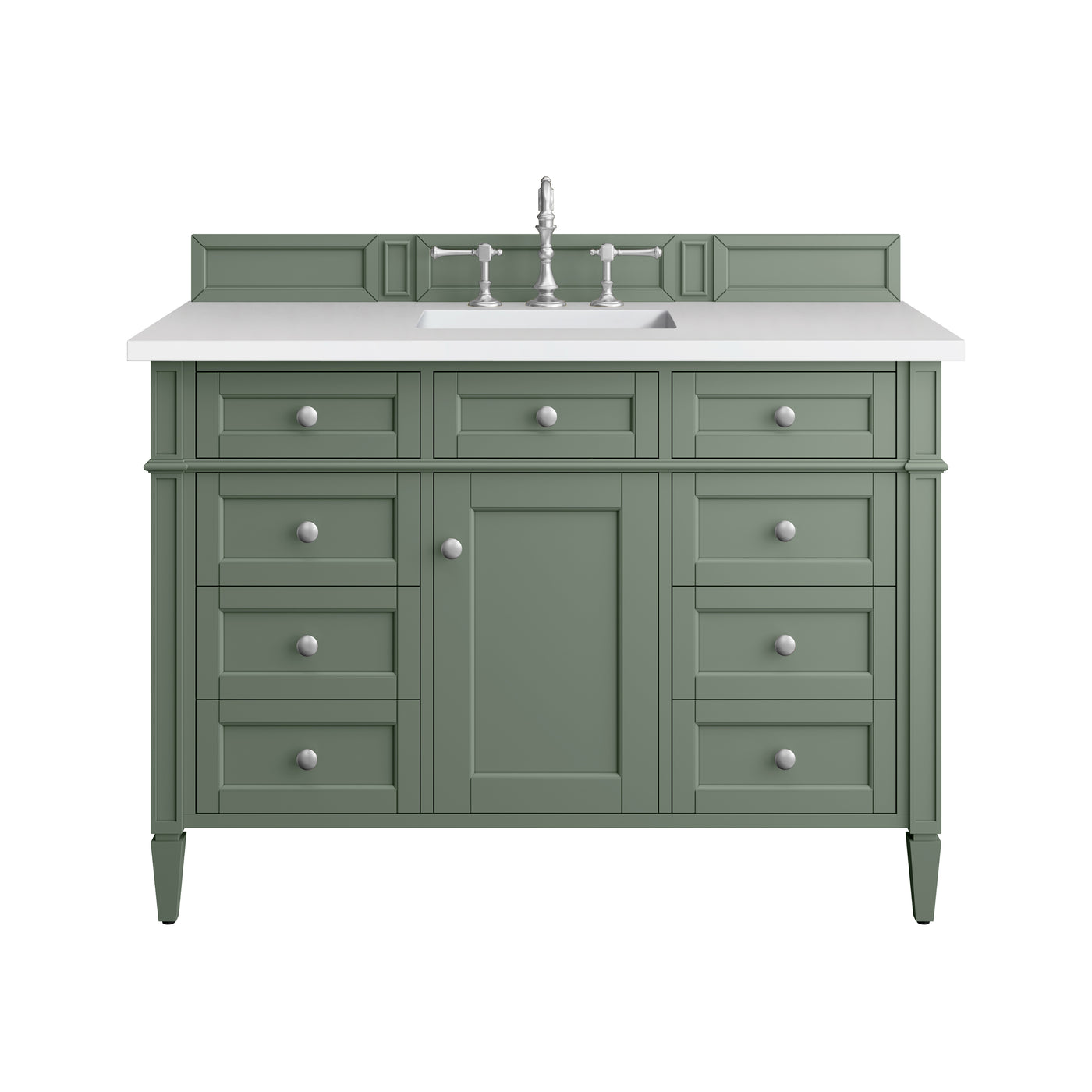 James Martin Brittany 48" Single Bathroom Vanity, Smokey Celadon, view 18