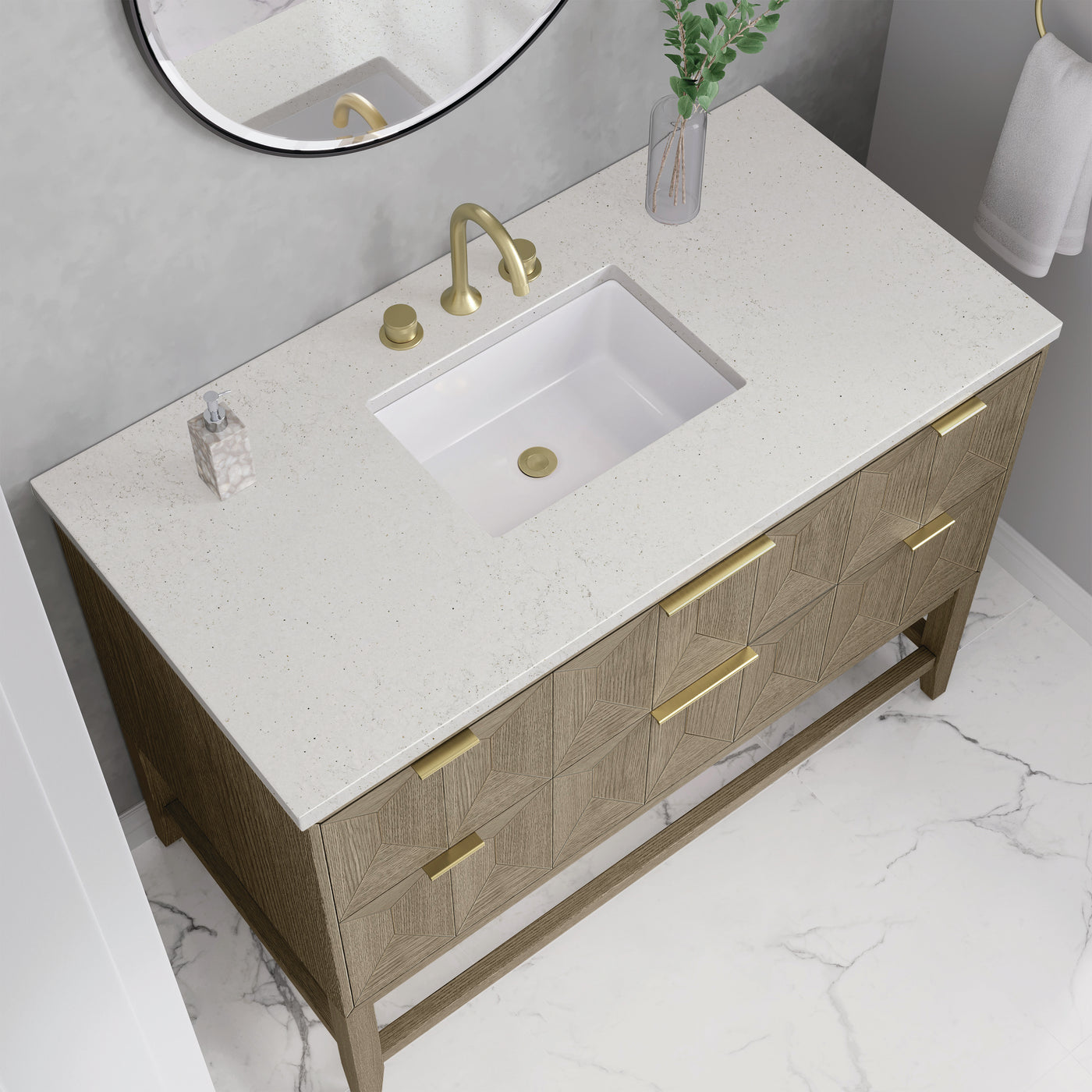 James Martin Emmeline 48" Single Bathroom Vanity, Pebble Oak, view 31