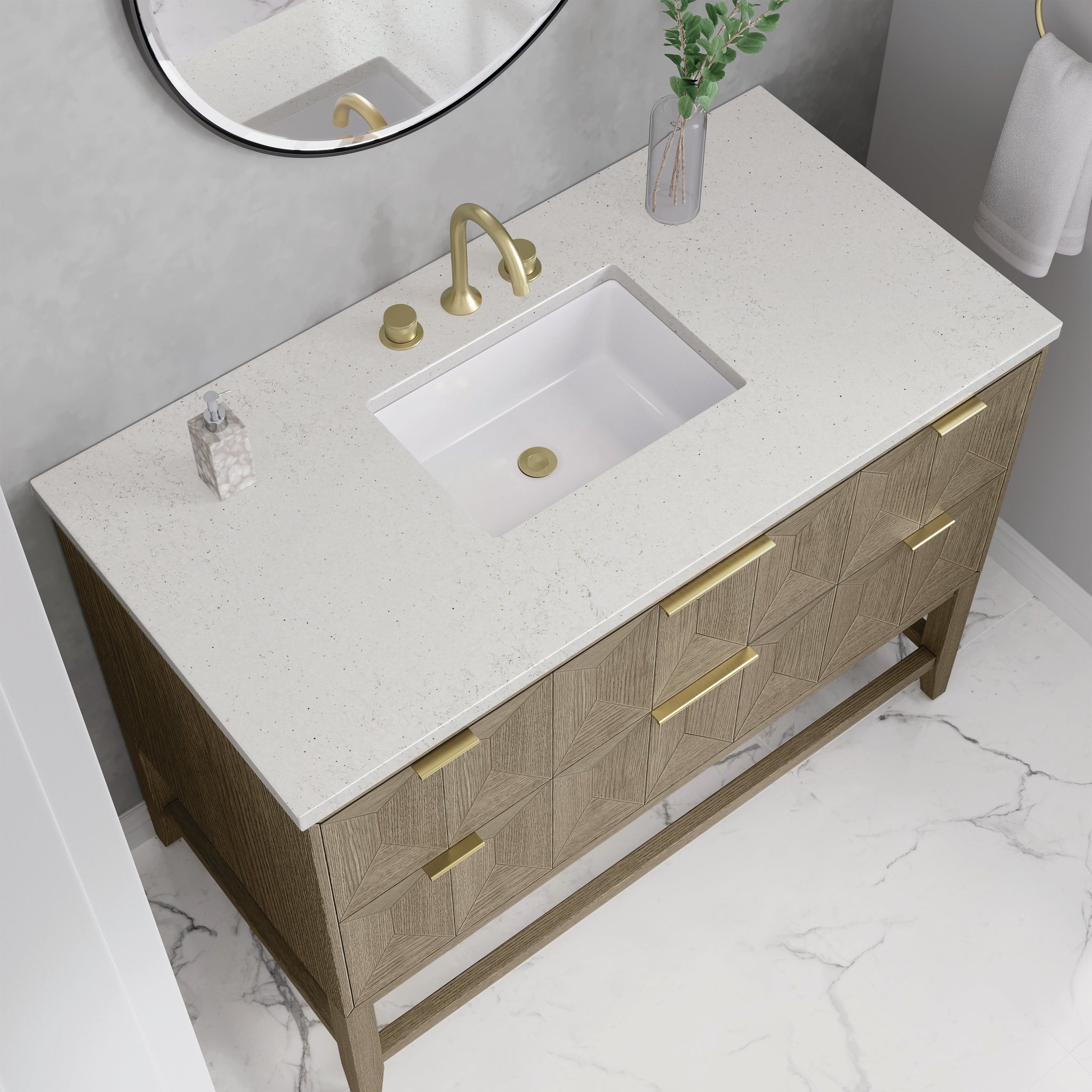 James Martin Emmeline 48" Single Bathroom Vanity, Pebble Oak, view 31