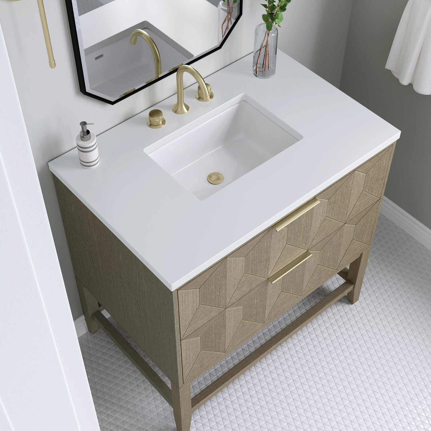 James Martin Emmeline 36" Single Bathroom Vanity, Pebble Oak, view 26