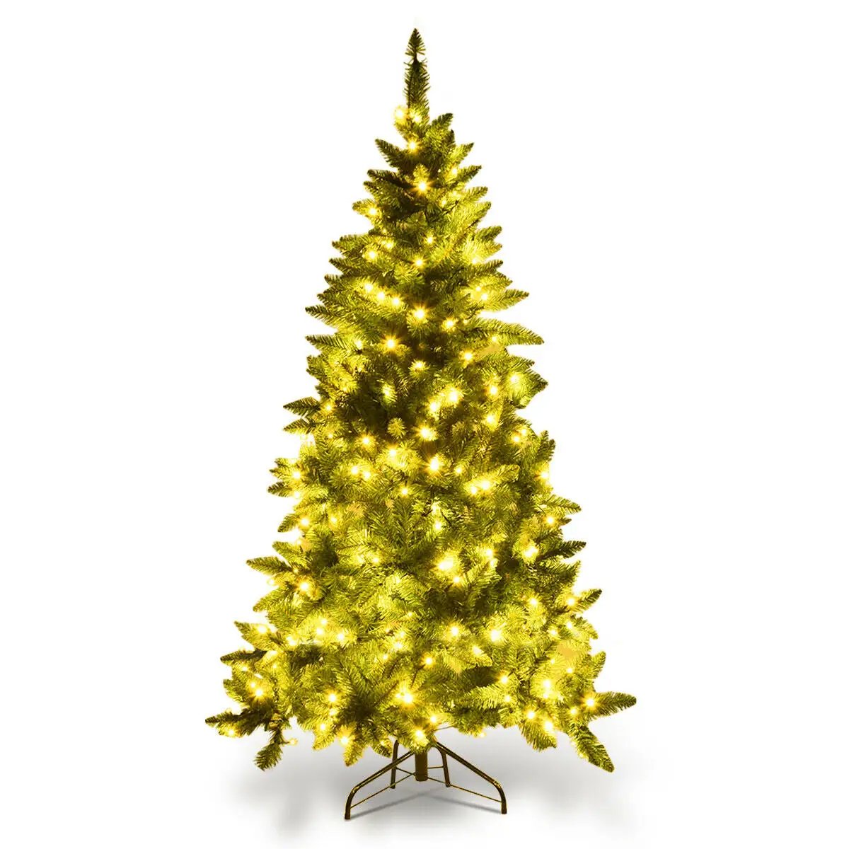 Pre-Lit Artificial Half National Christmas Tree with 8 Flash Modes, photo 2 of 16